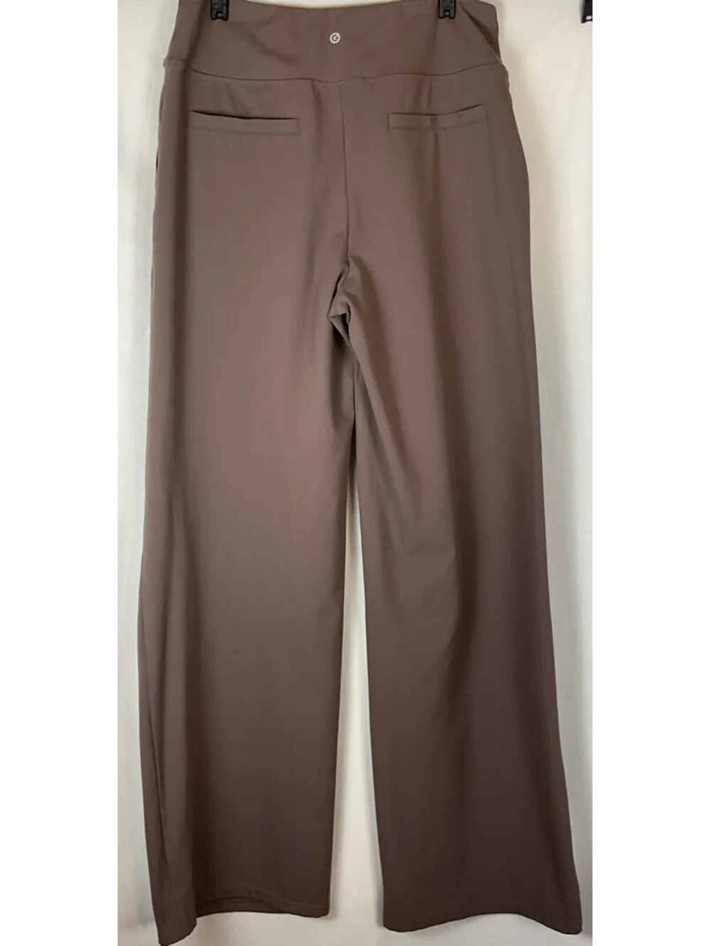 G4Free Brown Yoga Pants for Women Wide Leg Pants with Pockets  Size Large
